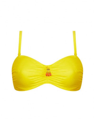 Soutien-gorge de bain bandeau souple bien-être Antigel La Muse Des Vagues (Jaune)