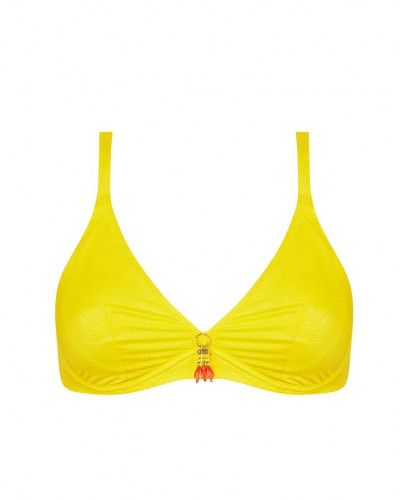 Sujetador de baño triángulo con aros Antigel La Muse Des Vagues (Jaune)