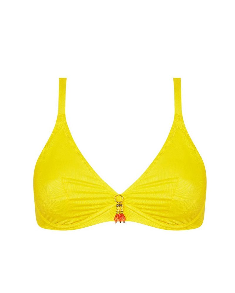 Sujetador de baño triángulo con aros Antigel La Muse Des Vagues (Jaune)