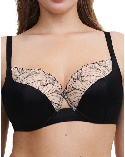 Sujetador con aros Chantelle Pulp Tattoo Love (Noir/Beige Doré)