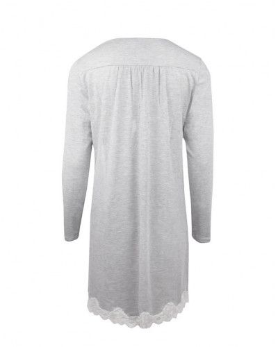 Camisón mangas largas bien estar Antigel Simply Perfect (Chiné Gris)