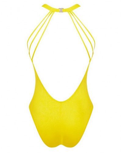 One-piece support swimsuit Antigel La Muse Des Vagues (Jaune)
