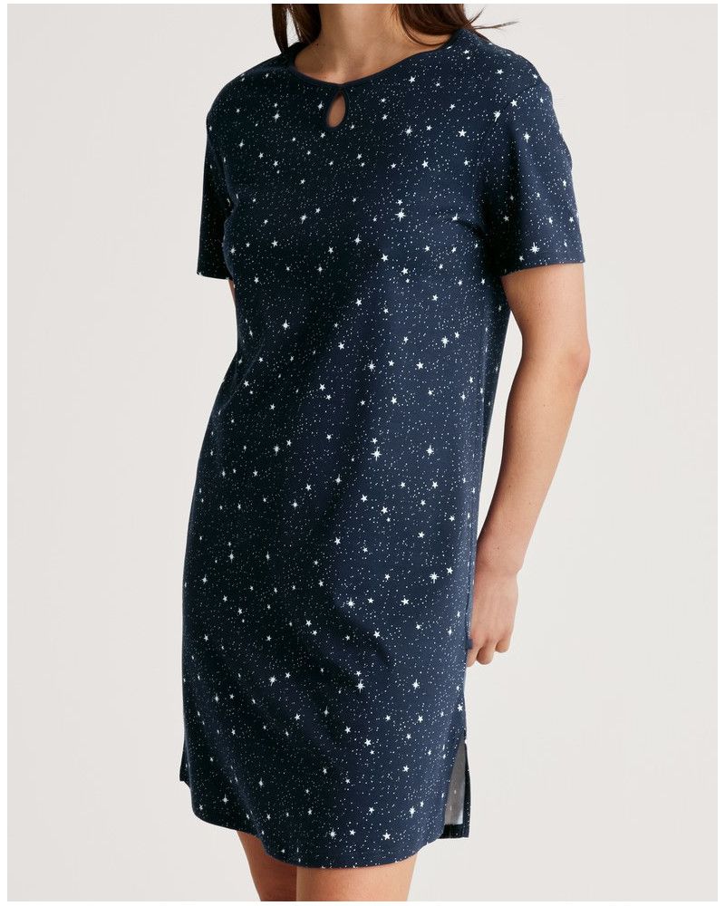 Camisone Calida Sweet Dreams 100% algodón (Peacoat Blue)