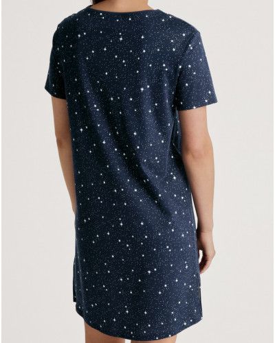 Nightdress Calida Sweet Dreams 100% Cotton (Peacoat Blue)