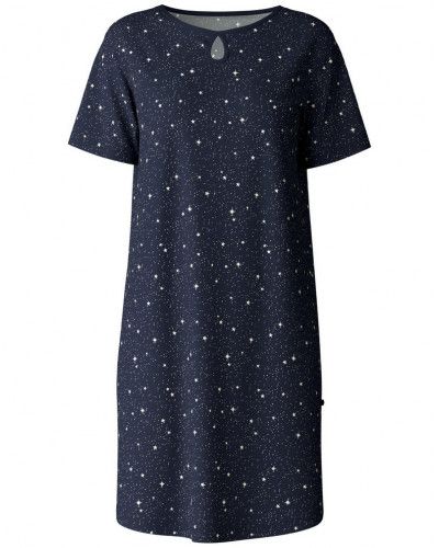 Nightdress Calida Sweet Dreams 100% Cotton (Peacoat Blue)