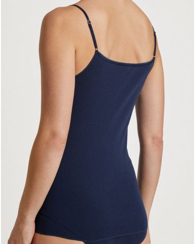 Top with thin straps Calida Cotton Desire (Peacoat Blue)