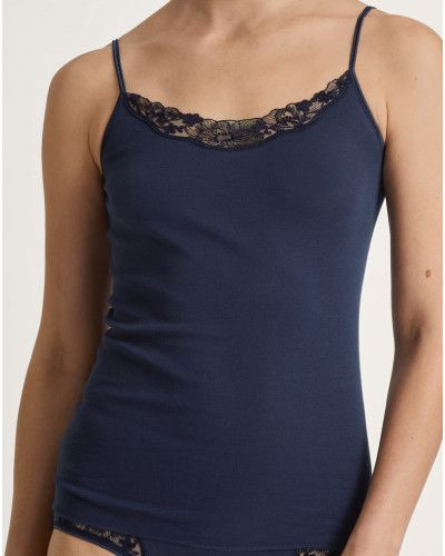 Top with thin straps Calida Cotton Desire (Peacoat Blue)
