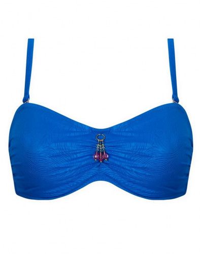 Sujetador de baño bandeau bienestar Antigel La Muse Des Vagues (Cobalt)