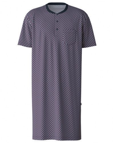 Nightdress short sleeves Calida Relax Imprint 100% cotton (Mars Red)