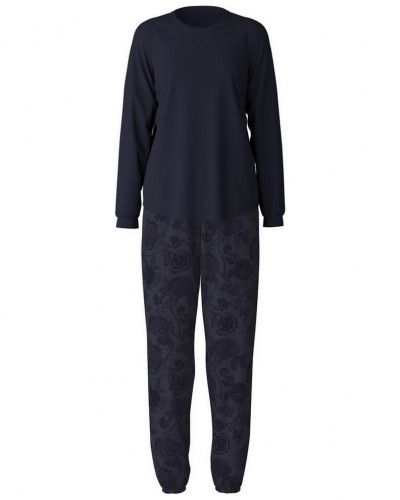 Pijama de manga larga Calida Winter Dreams 100% algodón (Dark Lapis Blue)