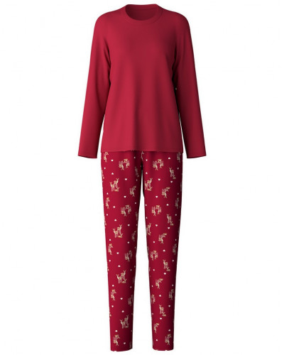 Pijama de manga larga Calida Family & Friends 100% algodón (Rio Red)