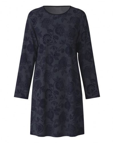 Camisone mangas largas Calida Winter Dreams 100% algodón (Dark Lapis Blue)