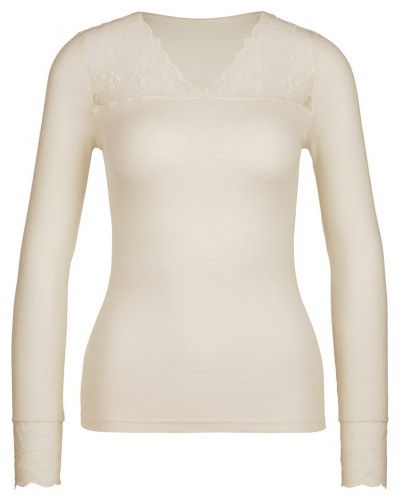 Top manches longues Calida Laine & Soie Glam (Charm Cream)