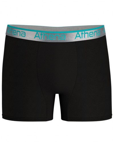 Paquete de 2 calzoncillos bóxer Athena Stretch Adjust (Noir/Pétrole)