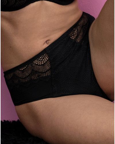 Slip taille haute Antigel Sexy Bohème (Noir)