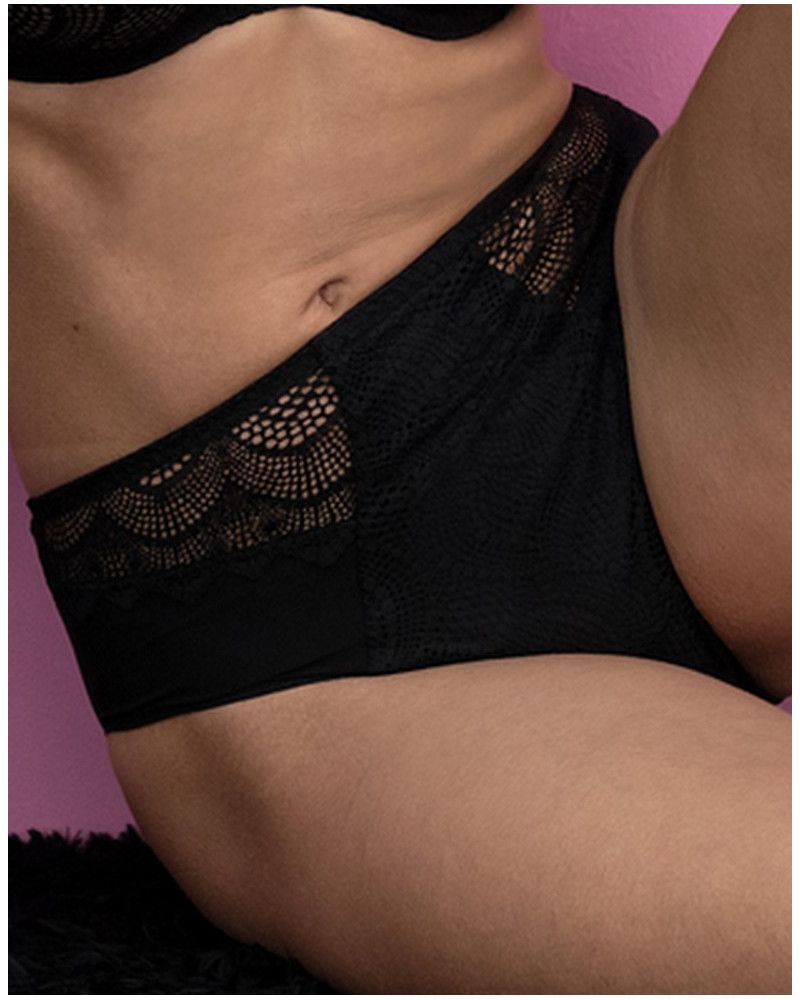 Calzoncillos cintura alta Antigel Sexy Bohème (Negro)