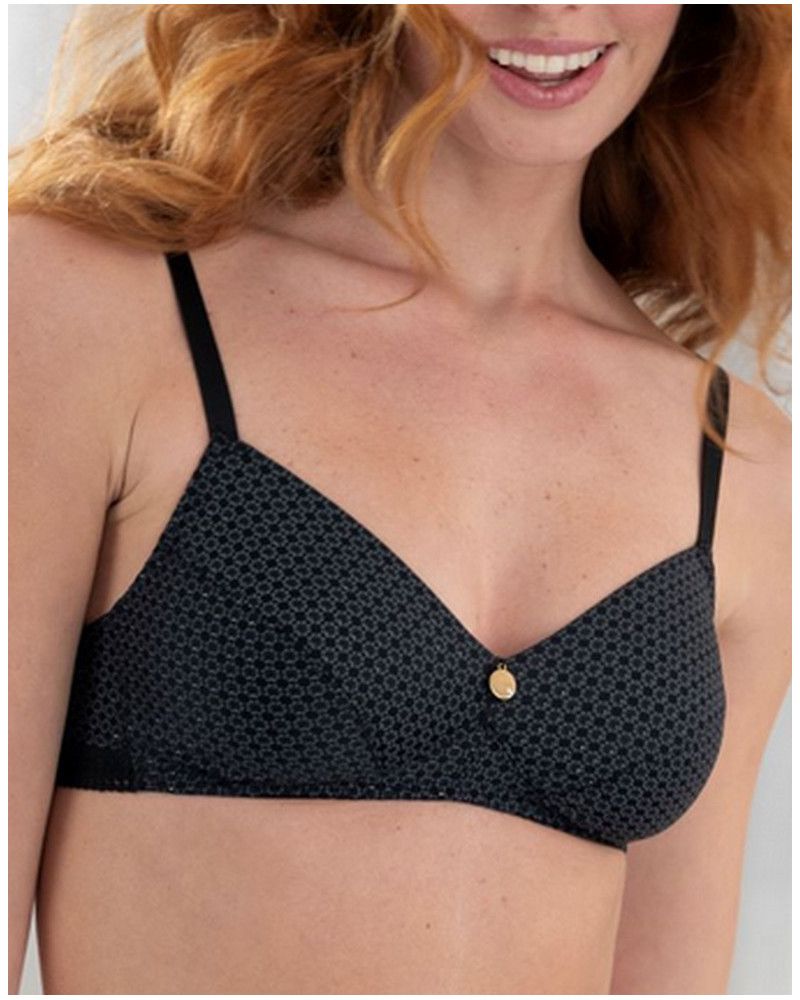 Sujetador sin aros Antigel Daily Paillette (Noir Paillette)