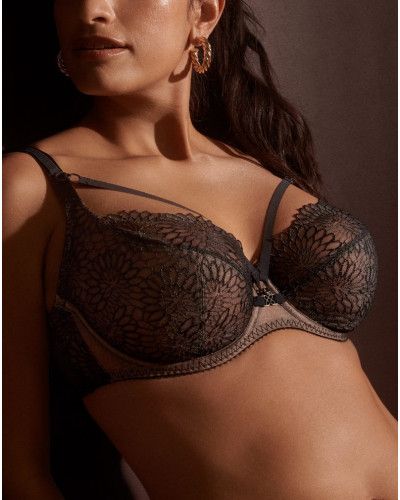 Tulip seam balcony bra Prima Donna Sophora (Black)