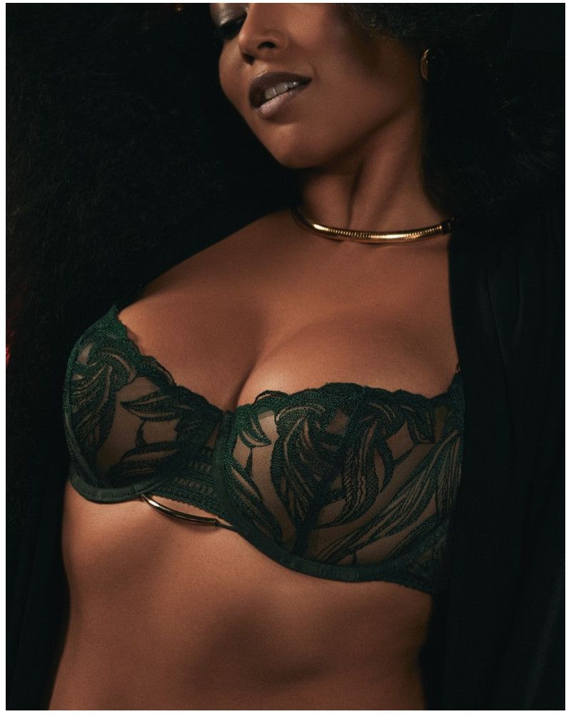 Underwired demi bra Aubade Into The Groove (Forest)