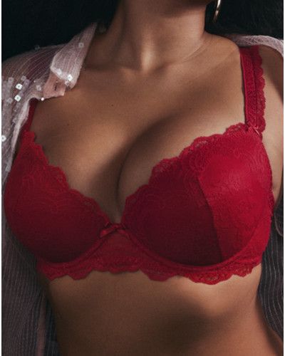 Padded bra Aubade Danse des Sens (Irresistible Red)