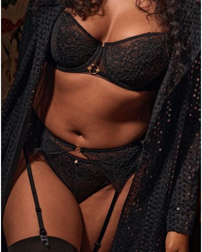 Tanga Aubade Illusion Fauve (Negro)