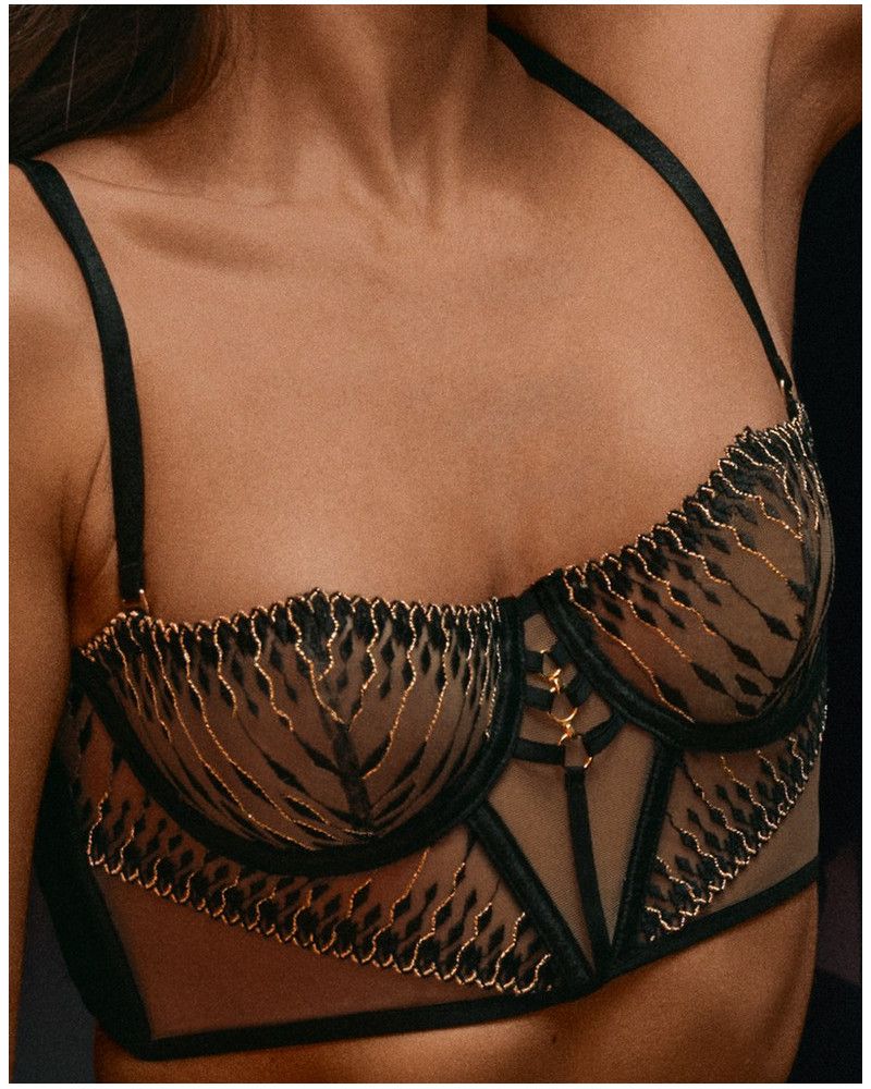 Sujetador largo Aubade Voodoo Kiss (Millenium Black)