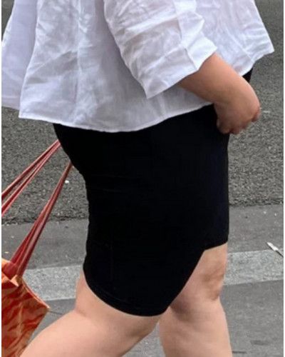 Shorty anti-frottement des cuisses long opaque Cuissoh (Noir)