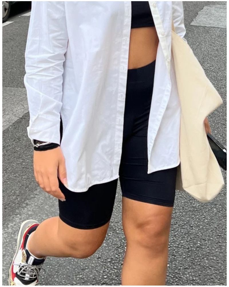 Culotte largo opaco antirozaduras Cuissoh (Negro)