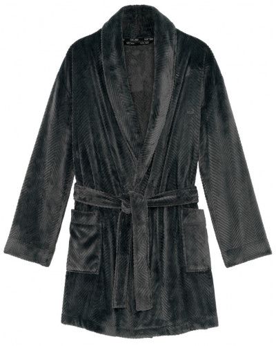 Short fleece dressing gown HOM Everest (Gris)