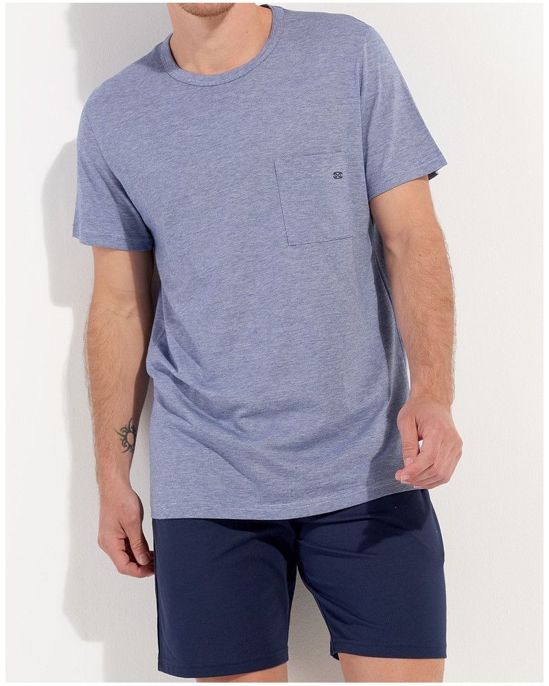 Short pajamas HOM Modal Comfort (Bleu Chiné/Marine)