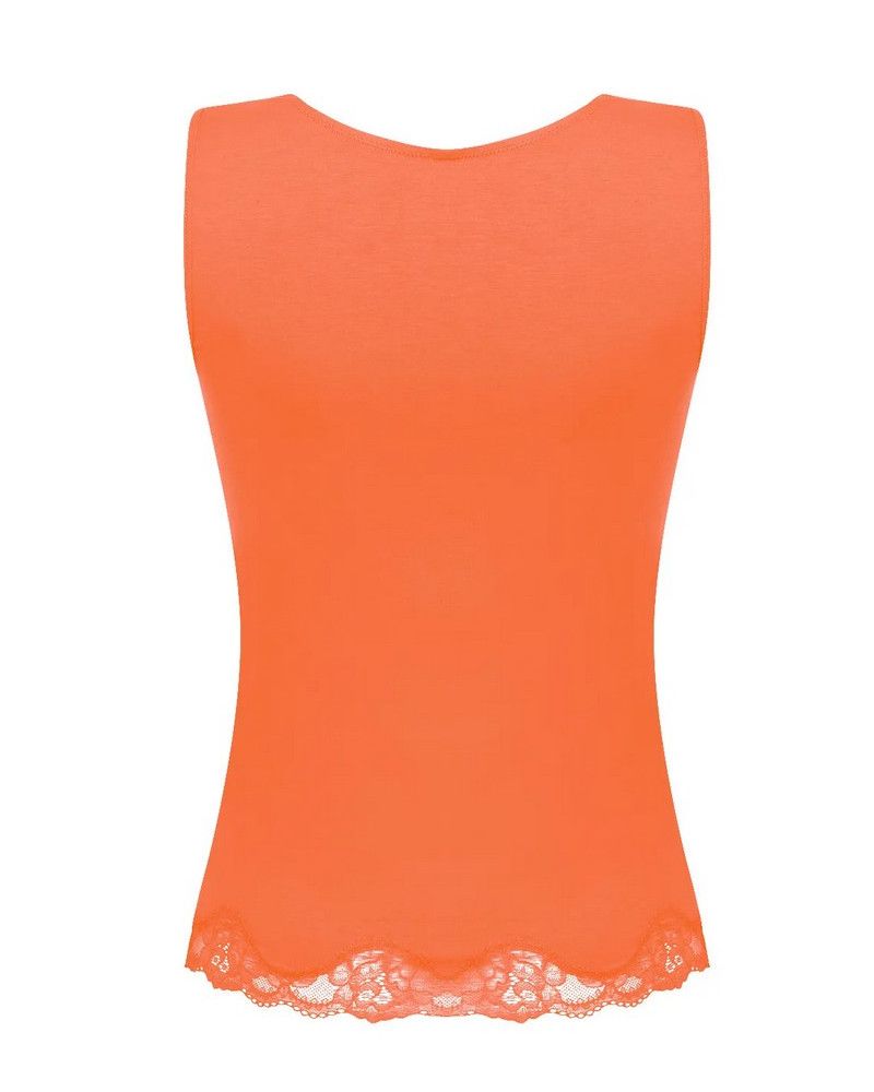 Top well-being sleeveless Antigel Simply Perfect (Orange Safrané)