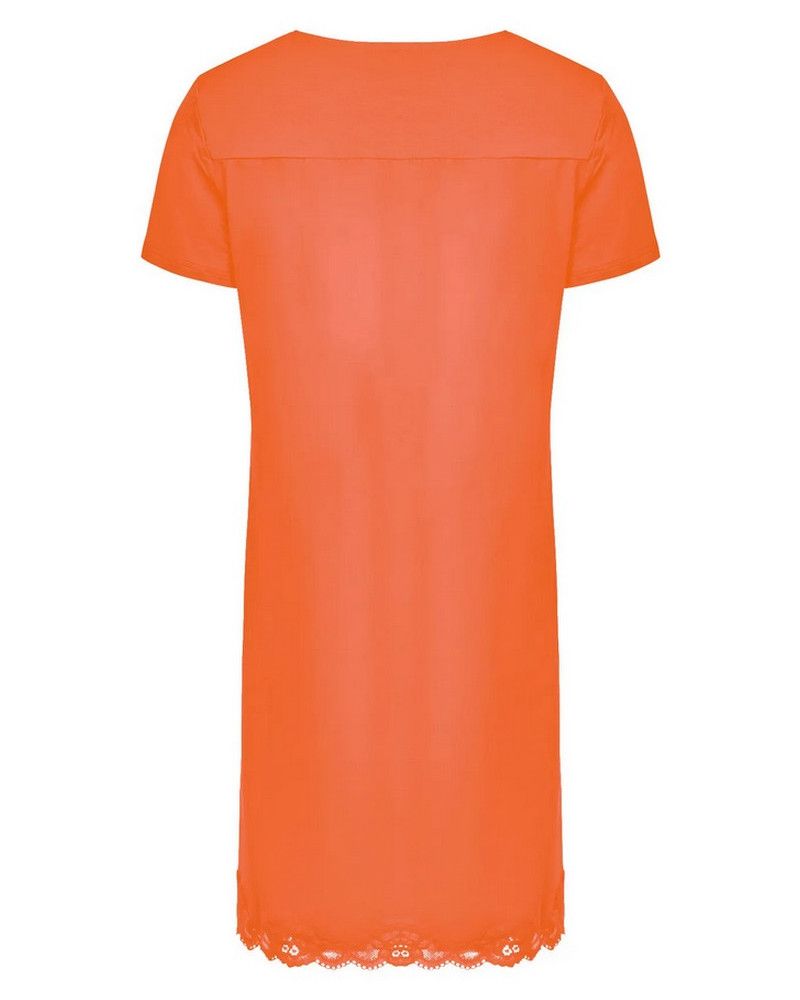 Nightdress short sleeve Antigel Simply Perfect (Orange Safrané)