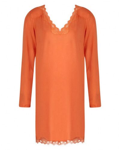 Nightdress long sleeves wellness Antigel Simply Perfect (Orange Safrané)