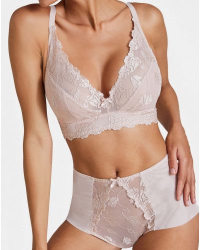 Triangle wireless bralette Aubade Softessence (Skin)