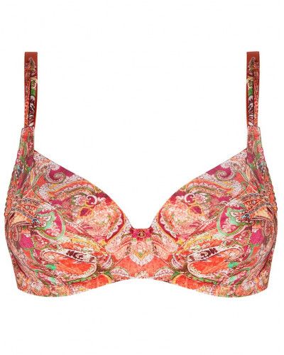 Soutien-gorge corbeille bien-être Antigel Cachemire en Fête (Orange Multico)