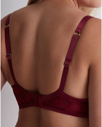 Padded plunge bra Aubade Magnetic Spell (Crimson Red)