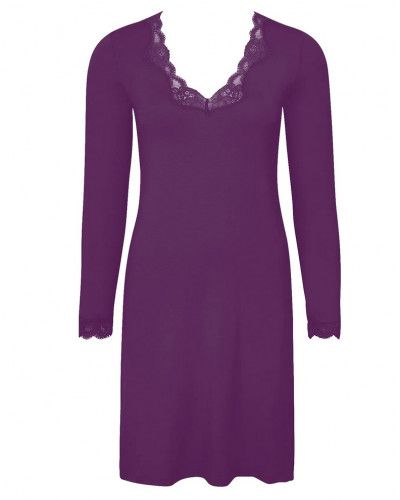 Nightdress long sleeves Antigel Simply Perfect (Prune Magic)