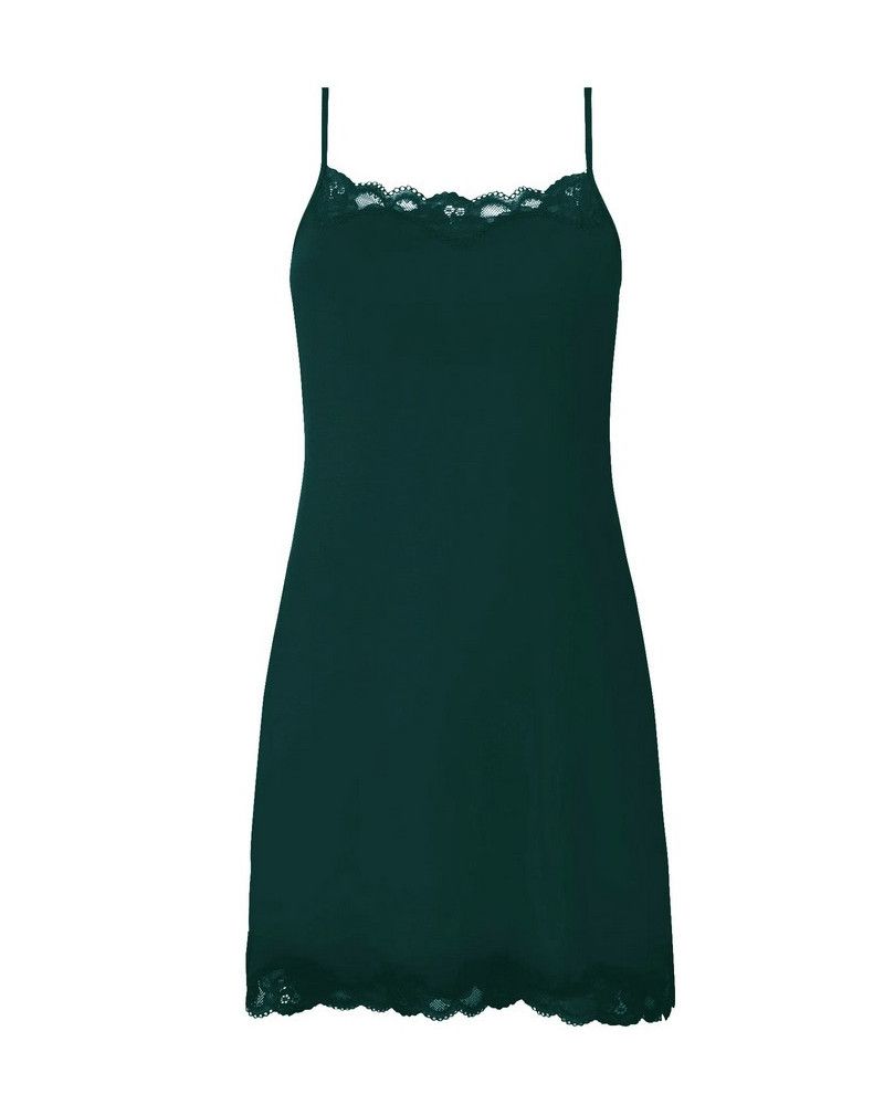 Nightdress thin straps Antigel Simply Perfect (Vert Anglais)