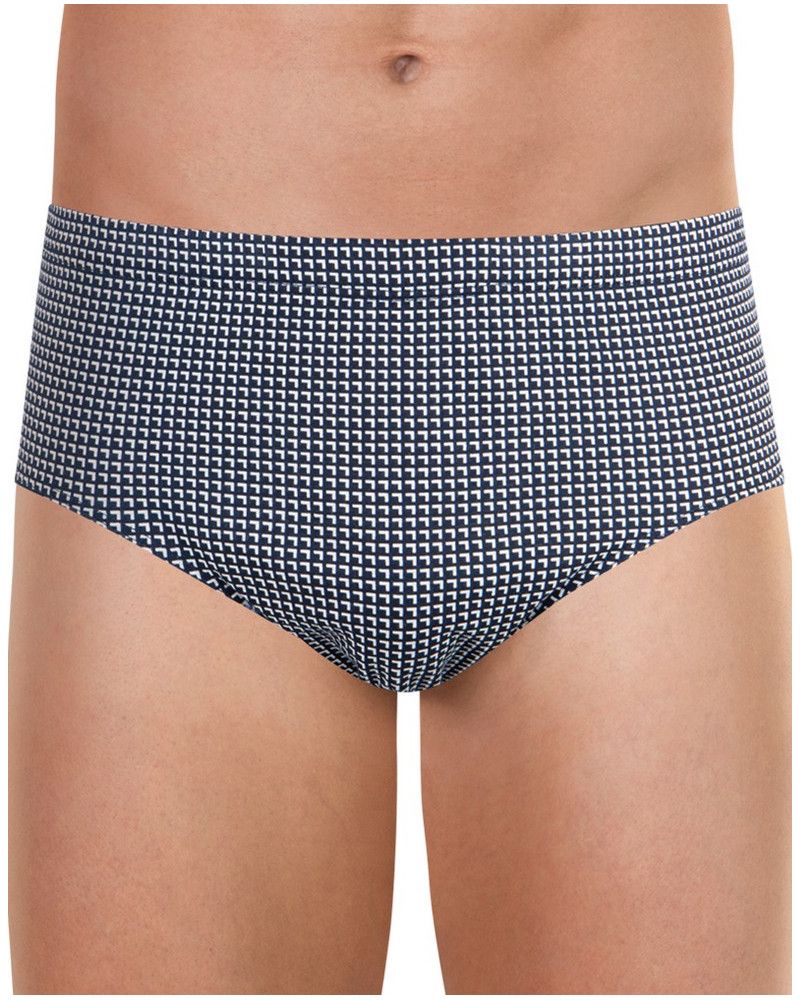 Eminence motifs 100% cotton high waist brief (Angles Marine)