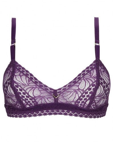 Soutien-gorge sans armature Antigel Atelier Séduction (Prune Magic)