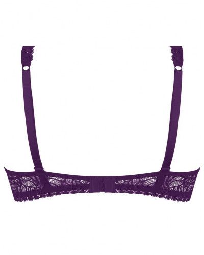 Half-foam plunge bra Antigel Atelier Séduction (Prune Magic)