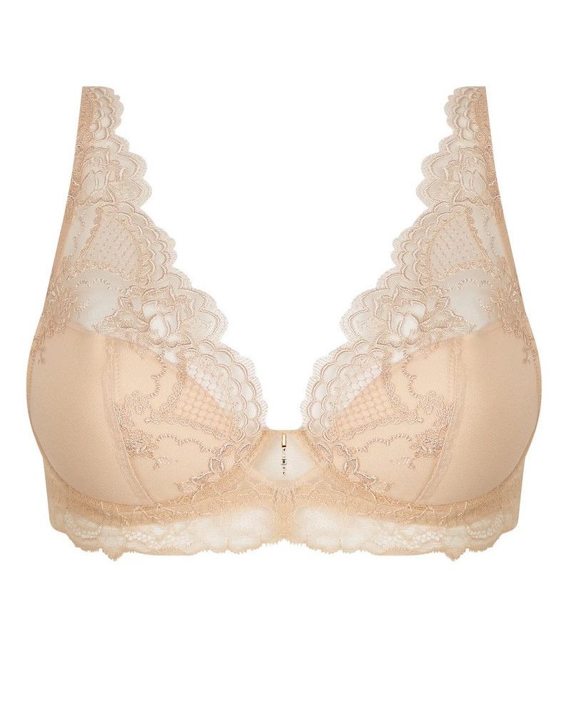 Sujetador de media espuma fantasy Lise Charmel Sublime en Dentelle (Nude Sublime)
