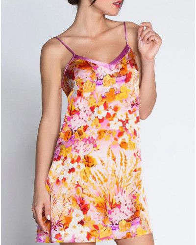 Silk printed nightdress Lise Charmel Jardins de Lumière (Bouquet Lumière)