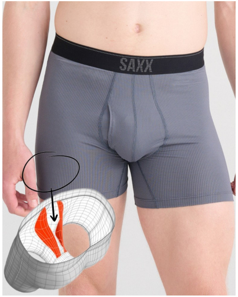 Boxer con bragueta Quest Quick Dry Mesh Saxx ( Turbulence )