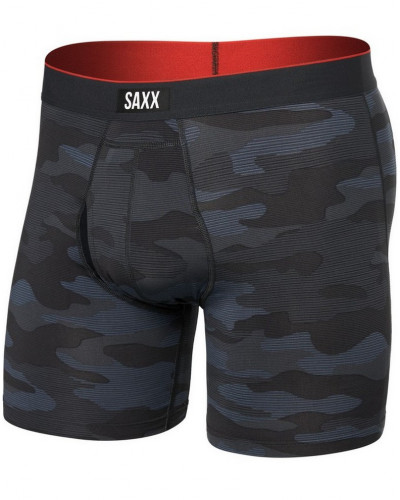 Boxer with fly Multi-sport Mesh Saxx (Camouflage Noir)