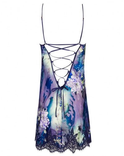 Silk devoured baby doll Lise Charmel Déesse Désirs (Mauve Désir)