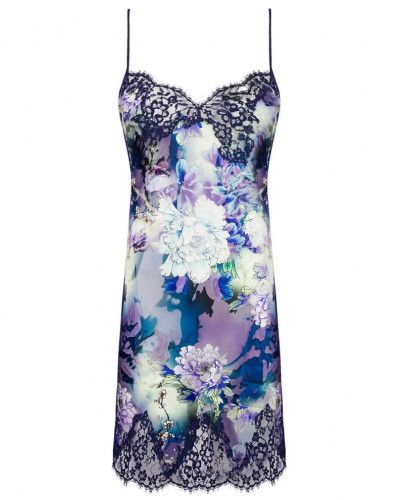 Silk devoured nightdress Lise Charmel Déesse Désirs (Mauve Désir)