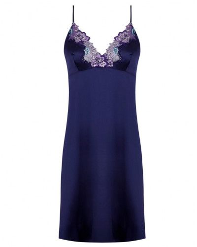 Silk seduction nightdress Lise Charmel Déesse Désirs (Mauve Désir)