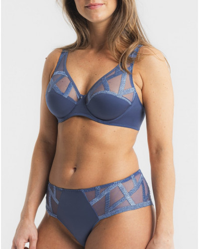 Full-cup bra Louisa Bracq Série (Blue Jean)
