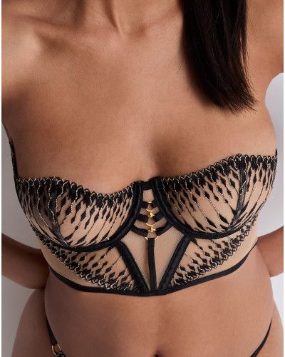 Sujetador largo Aubade Voodoo Kiss (Millenium Black)